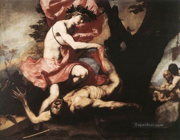 Apolo desollando a Marsias Tenebrismo Jusepe de Ribera Pinturas al óleo